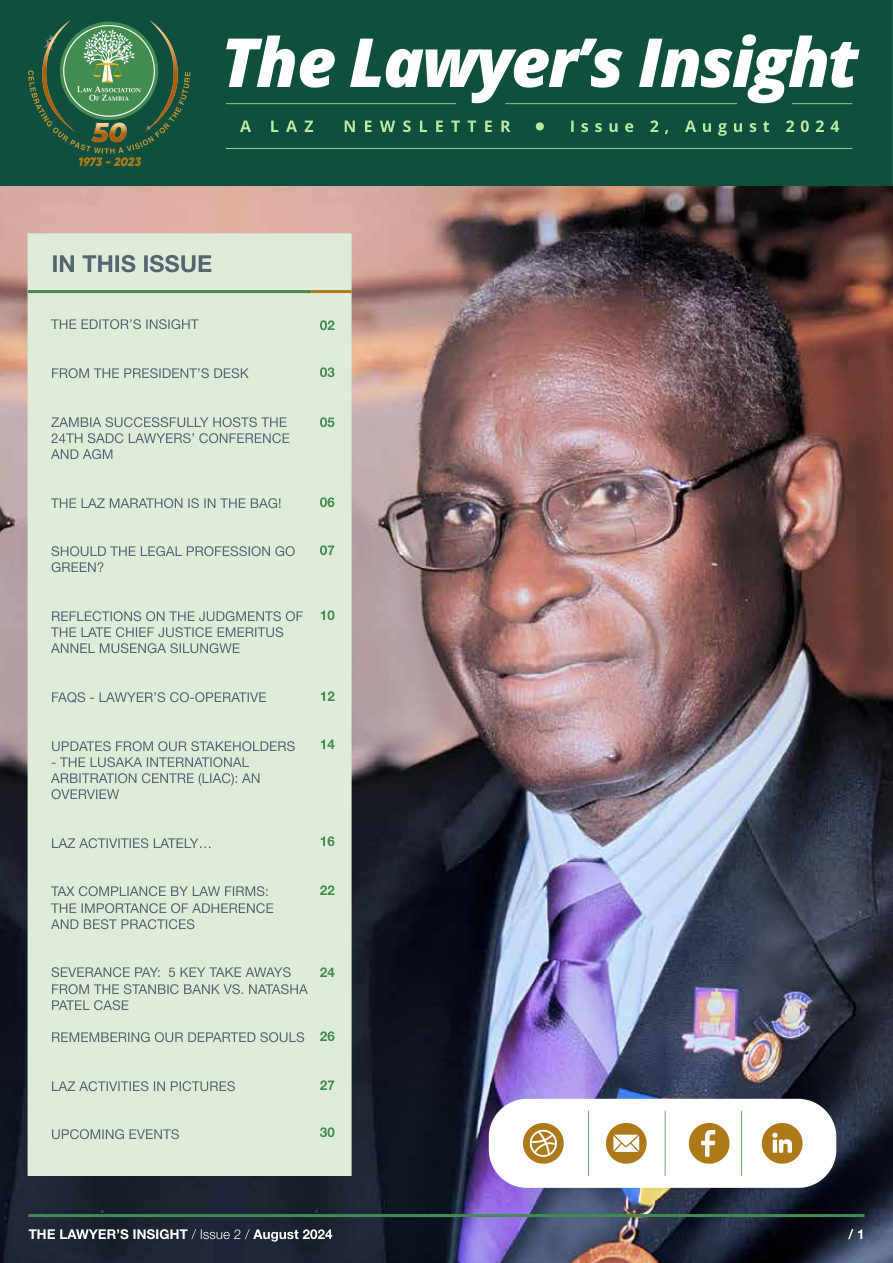 Cover of The Lawyer's Insight — August 2024